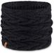 Buff | Nekwarmer, gebreid en fleece, extreem praktisch, veelzijdig, modieus, warmte-isolerend, comfortabel, voor heren en dames, eenheidsmaat, zwart