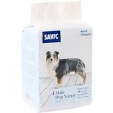Savic Male Dog Nappy Maat Medium (12 luiers) Zwart