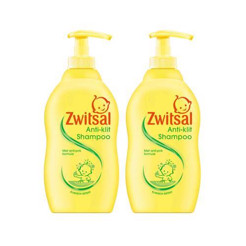 Zwitsal anti-klit shampoo - 2x400 ml - baby