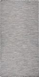 Tapis d'extérieur plat tissé 100x200 cm marron et bleu