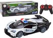 LEAN TOYS Voiture de police télécommandée RC échelle 1:12, blanc
