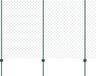 vidaXL Gaashek met palen 10 x 1,6 m PVC-coated staal groen mesh