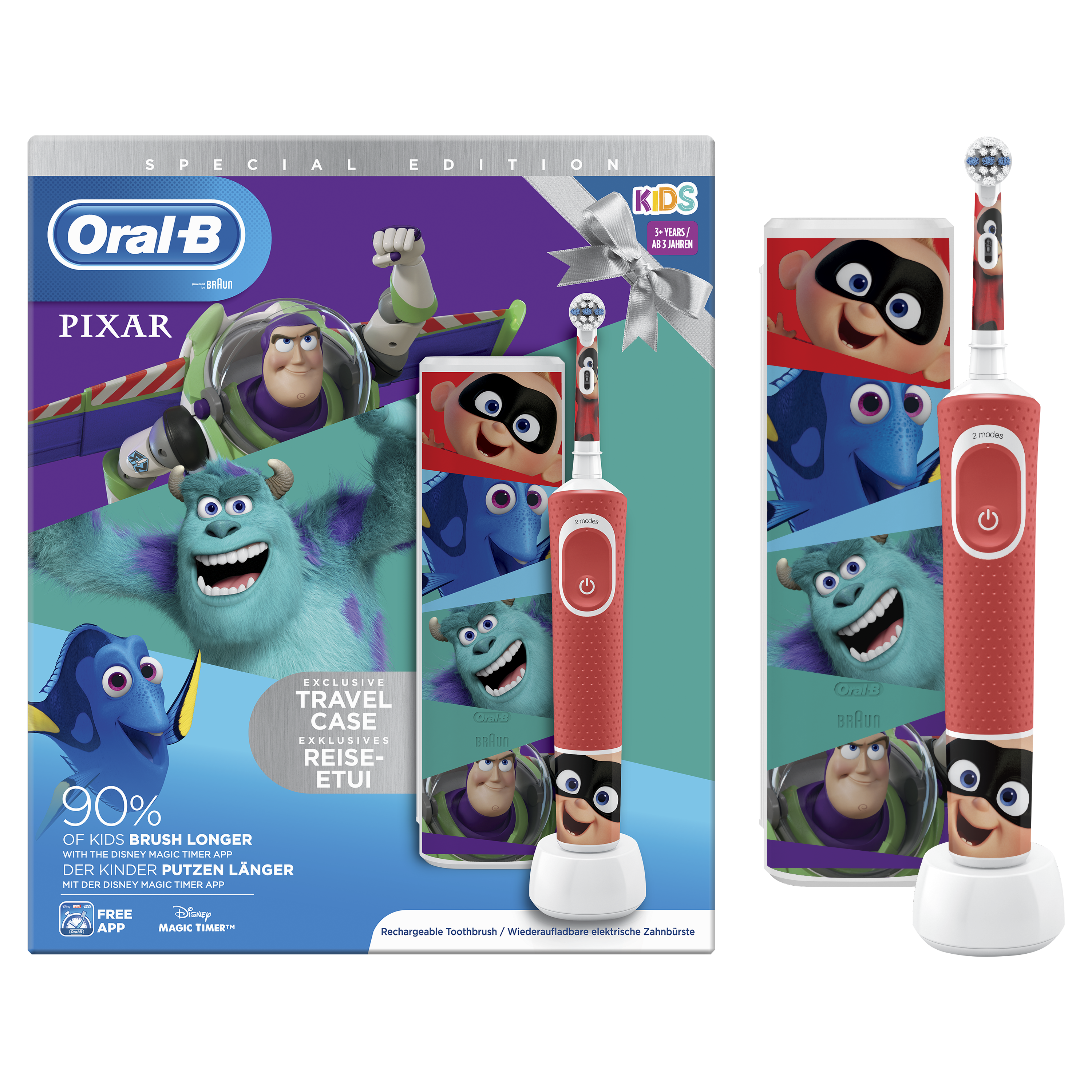 Oral-B Kids Elektrische Tandenborstel Best Of Pixar Powered By Braun Meerkleurig