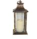 DUE ESSE CHRISTMAS SRL Lantaarn met gouden kaars 30 cm