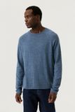 GARCIA Heren Effen Trui Blauw Lange mouw
