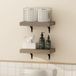 Furinno Tanna 35 cm wandgemonteerde badkamer drijvende displayplanken, natuurlijk, set van 2