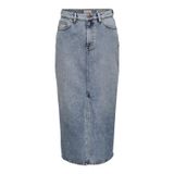 Only Jupe en jean femme Only Onlayoe HW Front Slit Midi