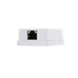 Monkey Ladder RJ45 oppervlakterozet met 1x Cat.6 UTP aansluitbus wit