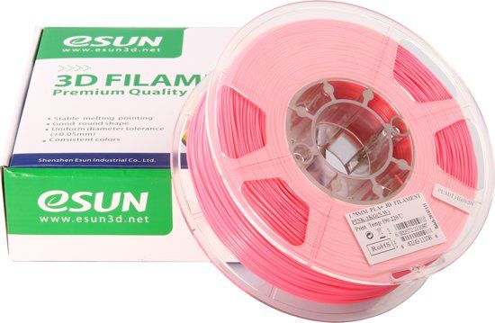 ESUN PLA+ Pink 3D printer filament - 1.75mm - 6922572219090