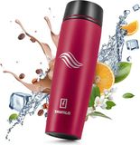TAVIALO Mug de voyage, Thermos en acier inoxydable, 460 ml, revêtement en poudre (rose)