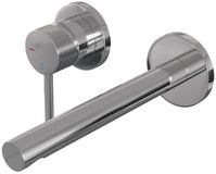 Brauer Chrome Carving Inbouw Wastafelmengkraan met Rechte Uitloop en Rozetten Model A2 Chroom