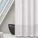 MSV Douchegordijn, polyester, Romana, 240 x 200 cm, wit, transparant
