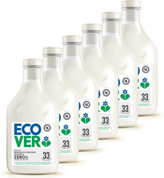 Ecover ZERO Wasverzachter - 6 x 1 L - MULTIPACK