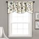 Lush Decor Royal Garden volant bloemen raam keuken gordijn (Eenpersoons), 42"B x 45,7 cm L, blauw