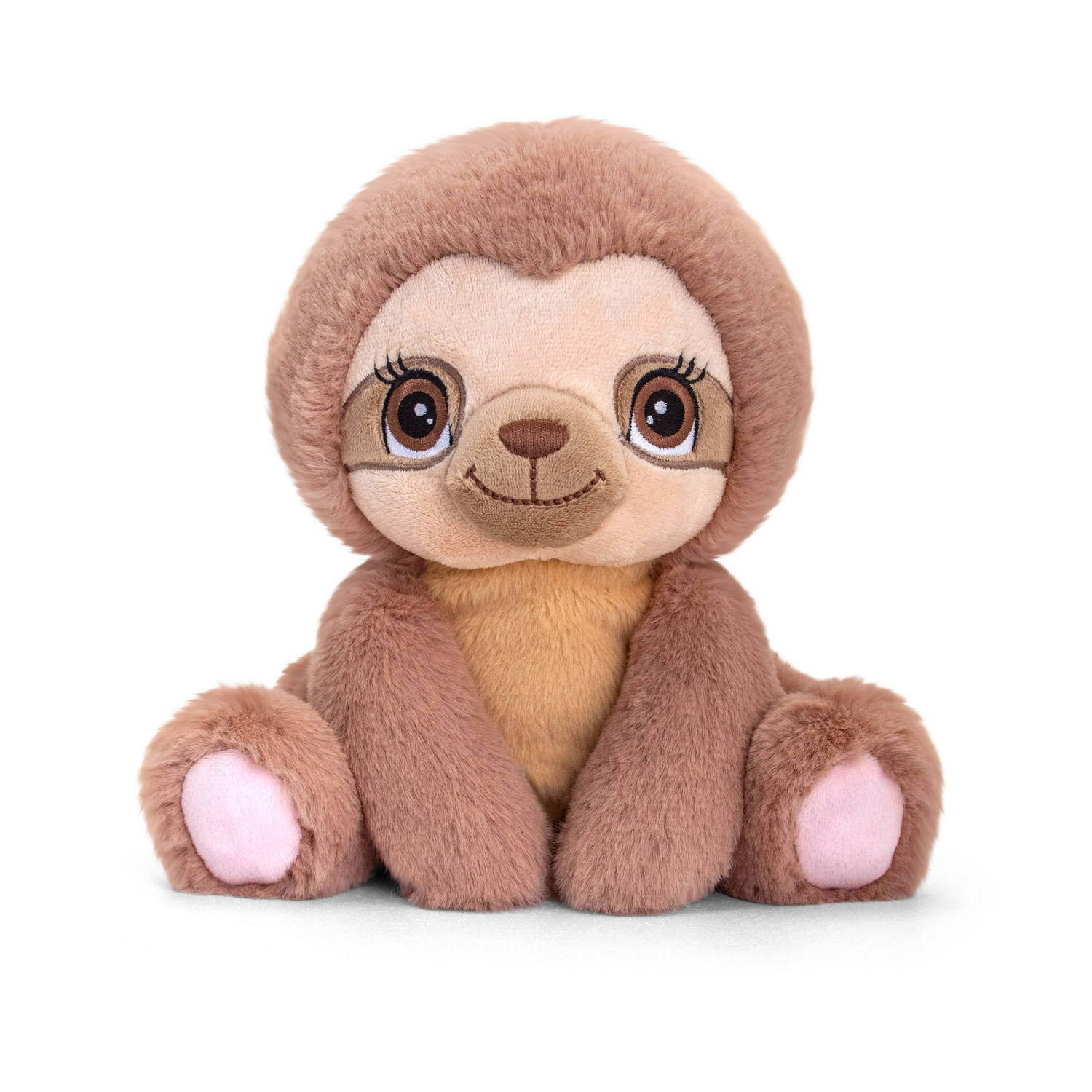 Keel Toys Pluche knuffel dieren luiaard 25 cm - Knuffelbeesten speelgoed