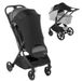 Jané Zonnekap voor kinderwagen, zonwering, UPF +50, universeel, elastisch, ademend, zwart