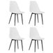 VidaXL Eetkamerstoelen - 4 stuks - PP - Wit