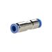 Riegler Rechte terugslagklep "blauwe serie", steekaansluiting, voor buitenslang Ø 12 mm, werkdruk max. 10 bar, messing vernikkeld