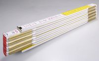 STABILA Duimstok - Hout - Wit/Geel - 2m