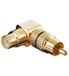 Goobay 11590 RCA Adapter Zwart, Geelkoper