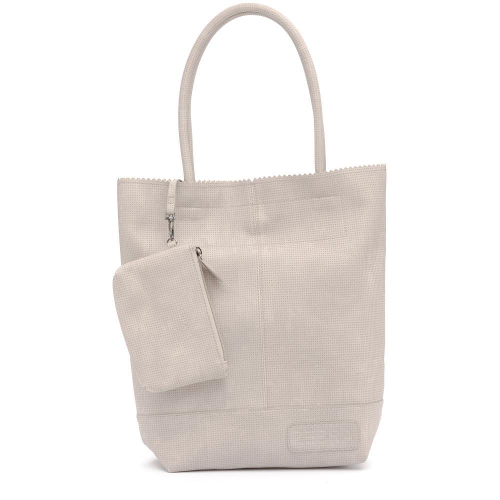 Zebra Trends Natural Shopper Light Grey met gaatjespatroon