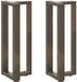vidaXL - Pieds de table - Forme en T - 2 pièces - Acier - Naturel - 38x25x(72-73)cm