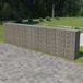 vidaXL mur en gabion avec couvercles - 600x50x150 cm - acier galvanisé