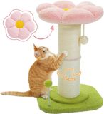 Merkloos / Sans marque Shenzhen Haorui Industrial Technology Co., Ltd. Krabpaal voor katten - hoge krabpaal - 1 stuk - roze