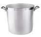 Pentole Agnelli FAMA332 Cilindrische pot met 2 handgrepen, gegoten aluminium, 32 cm, zilver