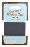 Nortexx Iron On Repair Tape-Donkergrijs, 100% Katoen, 14 x 8 x 1 cm