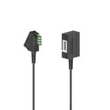 Hama Câble de connexion pour téléphone (analogique) [1x fiche téléphonique Allemagne (TAE-U) - 1x prise téléphonique Allemagne (TAE-U)] 6 m Noir