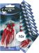 Eurocatch Octopus Onderlijnen - 3-Haken - Rood/Wit - 10 stuks