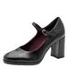 Tamaris Dames Pumps met blokhak, zwart (Black Croco), 37