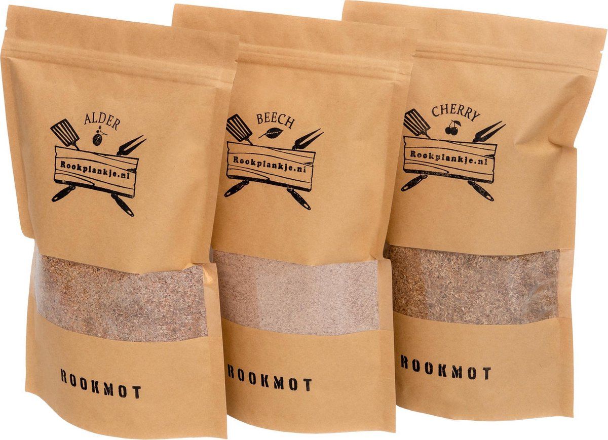 Rookplankje.nl Rookmot Assortiment | Alder, Beech, Cherry