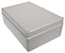 RS PRO ABS-behuizing, 283 x 193,2 x 96,7 mm, lichtgrijs IK09, IP65, afgeschermd