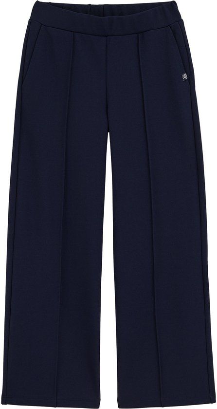 WE Fashion Meisjes straight fit broek met structuur