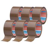 tesa 64014 PP Pakkettape - 66 m x 50 mm - Bruin - 6 Rollen