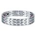 Mendes Magnetische mannen armband Mendes Edelstaal Energie Zilverkleurig