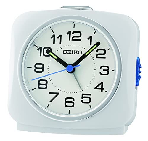 Seiko Clock QHE194W wekker analoog wit