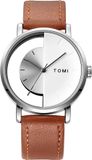 TO-14301 Montre – Élégante montre pour homme en marron/argent KP14301