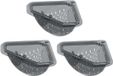 Merkloos 3 stuks Panier égouttoir magnétique pour évier, panier égouttoir suspendu, panier égouttoir pour déchets de cuisine et restes de nourriture - Gris