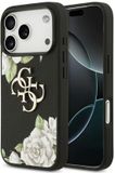Guess Grained Roses Groot 4G Logo Hoesje Voor Iphone 17 Pro Max Gestileerd