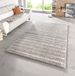 Mint rugs Hoogpolig modern vloerkleed Nova -grijs 80x150 cm