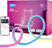 NEEWER Ledstrip, 3 m, neonverlichting, RGB-strip, op maat te snijden, flexibel, smart AI met app-bediening