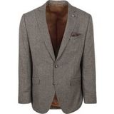 Suitable Colbert Heleen Melange Bruin - Maat 48 - Heren blazer