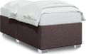 Maison Exclusive - Cadre de lit sans matelas marron foncé 90x190 cm tissu