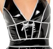 Black Level Vinyl Jurk W. Silver S