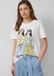 s.Oliver - Dames - Katoenen T-shirt met print op voorzijde - Wit - Maat 42