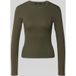 VERO MODA Slim fit shirt met lange mouwen van katoenmix model 'CHLOE'