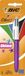 BIC 4 Colours Shine balpen, intrekbaar, medium punt (1,0 mm) - verschillende metallic lichamen, 1 blisterverpakking